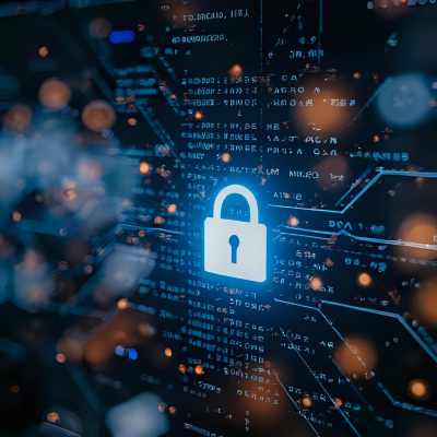 cybersecurity compliance company lock graphic